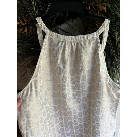 St. Tropez West 100% Linen Womens Sleeveless Paisley print Top Size Large - Picture 12 of 12